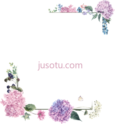 边框水彩花卉粉色,frame borders watercolor flowers pink floral square PNG