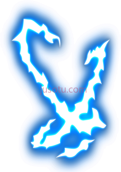 蓝色闪电,blue lightning PNG