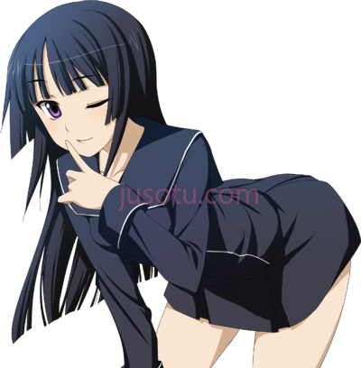 女孩弯腰,anime school girl bending over PNG
