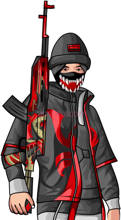 绝地求生,girl mascot pubg logo PNG