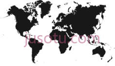 黑白世界地图PNG