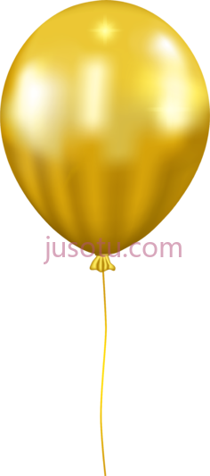 金色气球PNG