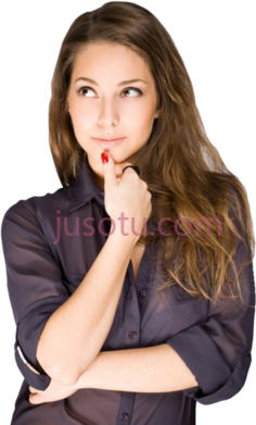 深思熟虑女人,female model PNG