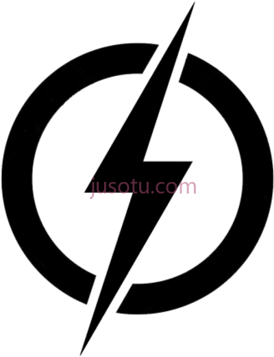 电源闪电,power lightning logo icon black thunder bolt PNG