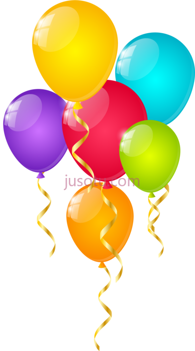 彩色气球,globos de colores PNG