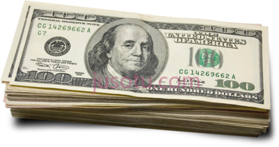 100美元钞票,100 dollar bill PNG