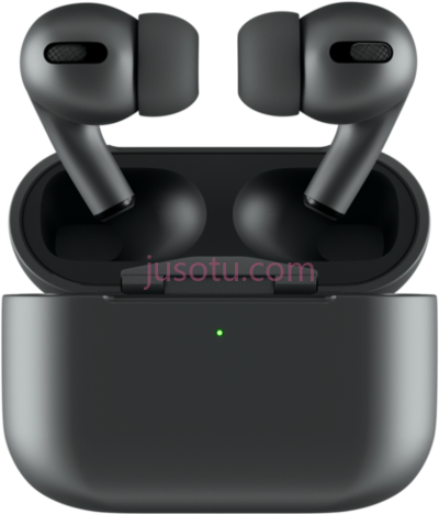 亚光黑苹果无线耳机,airpods pro matte black PNG