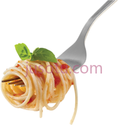 叉子上意大利面PNG