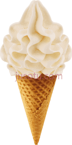 香草蛋筒冰淇淋PNG