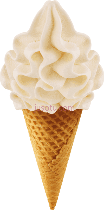 香草蛋筒冰淇淋,vanilla cone ice cream PNG