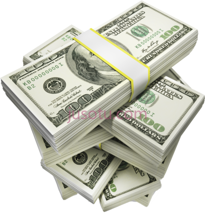钱,money stacks PNG