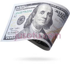 美国百元钞票PNG