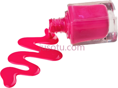 指甲油溢出光瓶,nail paint spilled polish bottle PNG