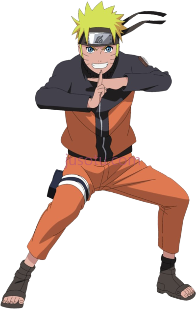 火影忍者,naruto doing shadow clone jutsu PNG