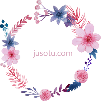 花境圈,flower border circle PNG