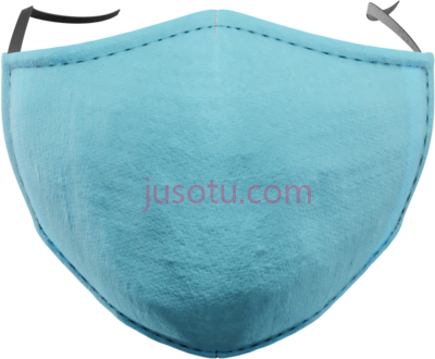 浅蓝色口罩,light blue face mask PNG
