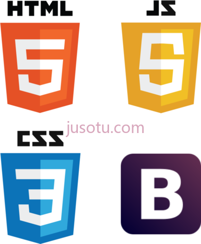 网页前端开发,html css js bootstrap PNG