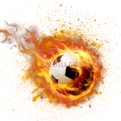 燃烧足球,football on fire flaming soccer ball PNG