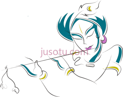 克里希纳,shri krishna name logo PNG