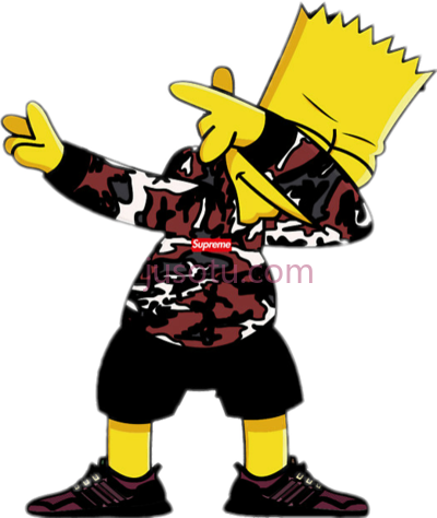 辛普森,bart simpson dab PNG