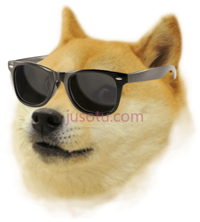 狗头,thumb doge white PNG