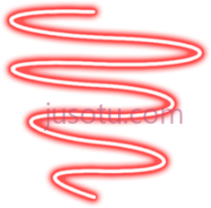红色螺旋霓虹灯PNG