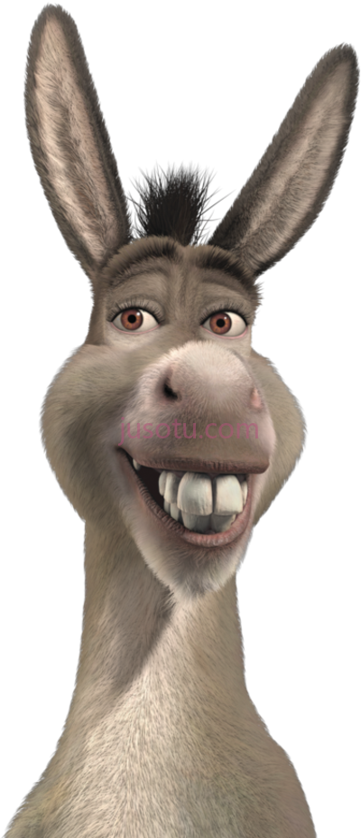 怪物史莱克,donkey from shrek PNG