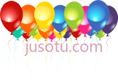 生日气球PNG