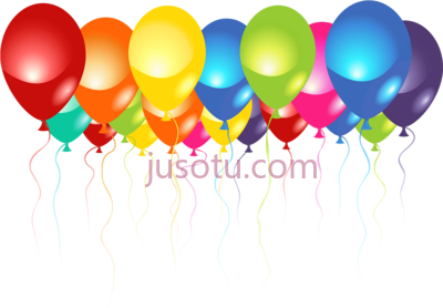 生日气球,birthday balloons PNG