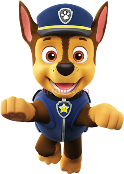 汪汪队立大功,chase tote tin paw patrol PNG