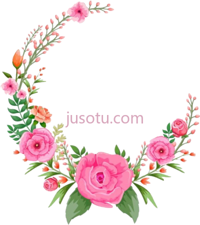 圆花架,round flower frame PNG