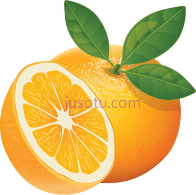 桔子片,orange slice PNG