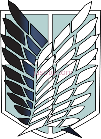 进击的巨人,survey corp attack on titan logo PNG