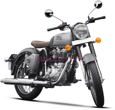 经典摩托车,royal enfield silver classic 350 PNG