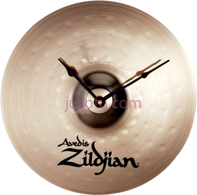 复古钟,zildjian cymbal clock skin real drum PNG