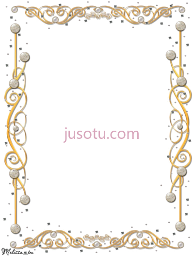 金边,invitation gold frame border PNG
