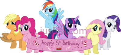 小马宝莉,my little pony birthday 5th PNG