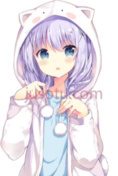 可爱女孩连帽衫PNG