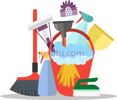 清洁服务工具,janitorial cleaning services tools PNG
