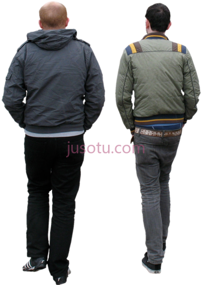 走开,people walking away PNG