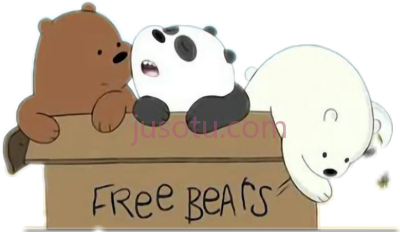 光熊箱子,we bare bears box PNG