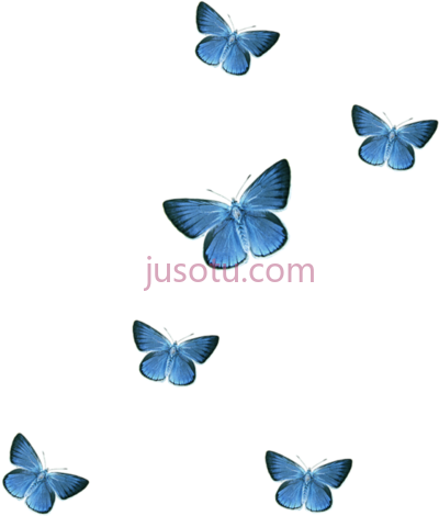 蓝蝴蝶飞翔,blue butterfly flying PNG