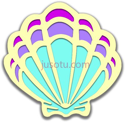 美人鱼贝壳,concha pequena sereia PNG