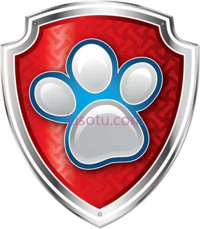 汪汪队立大功,paw patrol pup badge PNG
