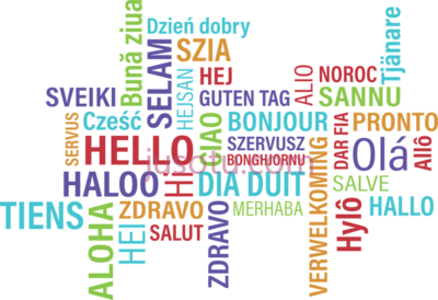 不同语言您好,welcome in different languages hello multiple PNG