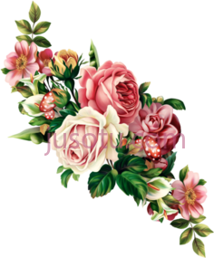 玫瑰纹身花PNG