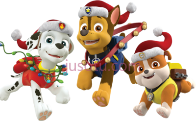 汪汪队立大功,gorro de natal rubble paw patrol christmas PNG