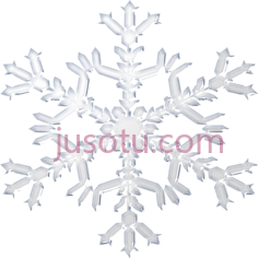 白色雪花,图标 PNG