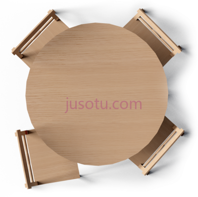 圆形餐桌,round dining table PNG