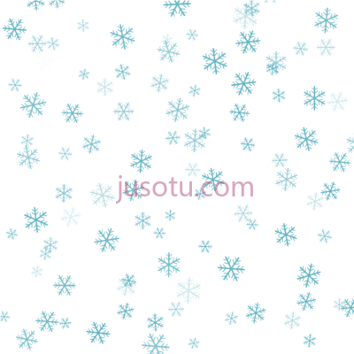 蓝色雪花,blue snowflake PNG